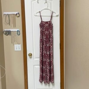 Maurice’s burgundy jumpsuit with pockets!